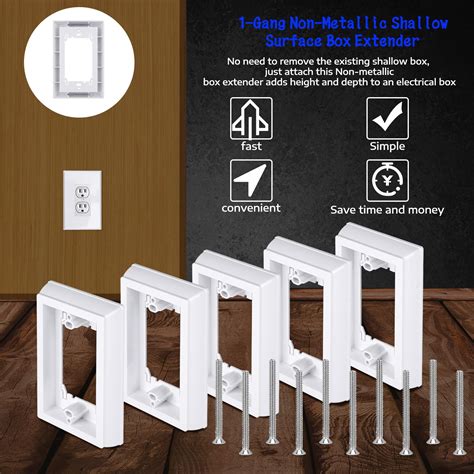 single gang non-metallic box extender|single gang electrical box extender.